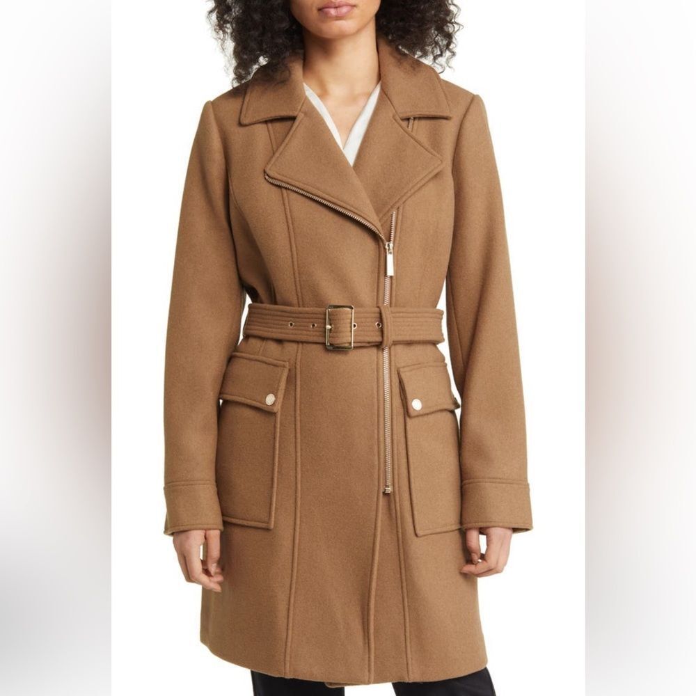 Micheal kors coat- dark camel